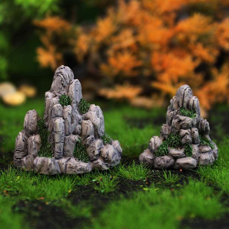 Bonsai Rock Garden - Mini Berg Miniatur gefälschten Stein künstlichen