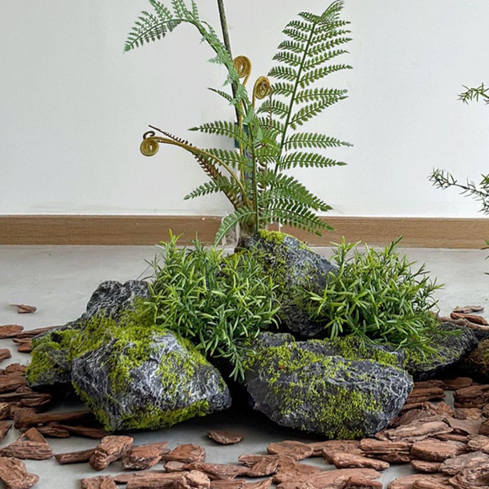 Bonsai Rock Garden - Witterungsbeständiger Kunststein Realistischer Landschaftsfelsen für Terrarium