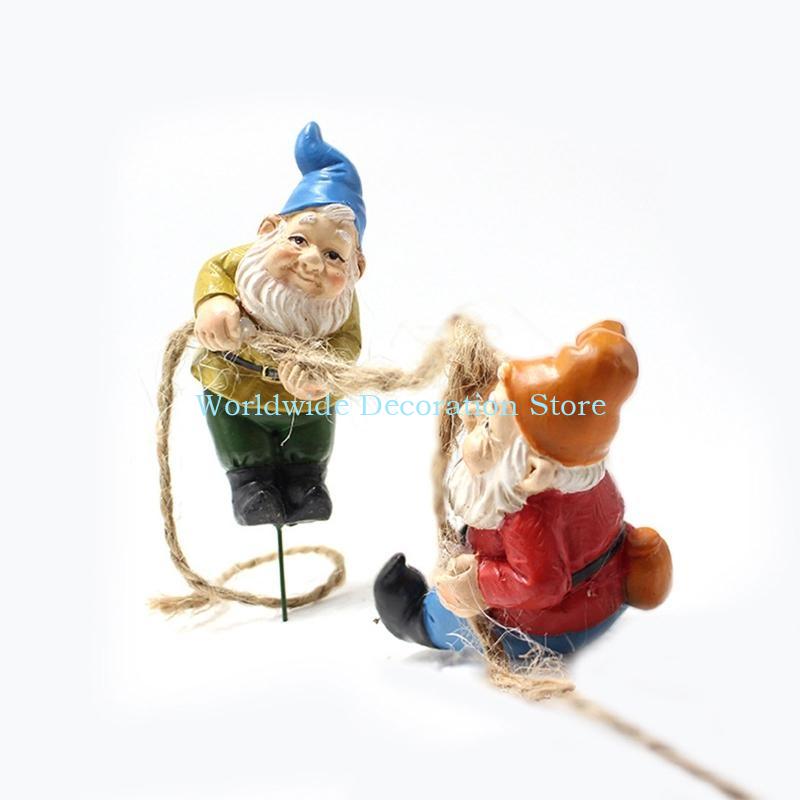 Q39B 4PCS Zwergharz Figuren Ba – Bonsai Garden With Pond Bewertung und Preis