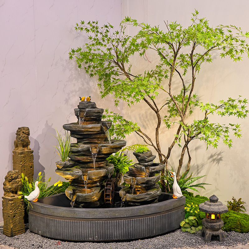 Garten-Fischteich-Wasserlandsc – Bonsai Garden With Pond Bewertung und Preis