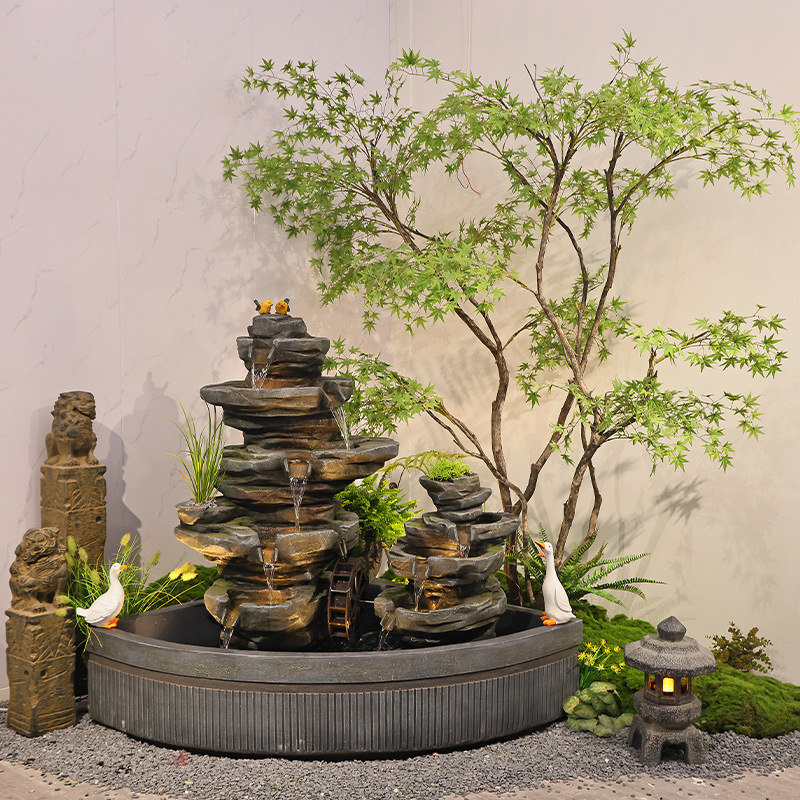 Garten-Fischteich-Wasserlandsc – Bonsai Garden With Pond Bewertung und Preis