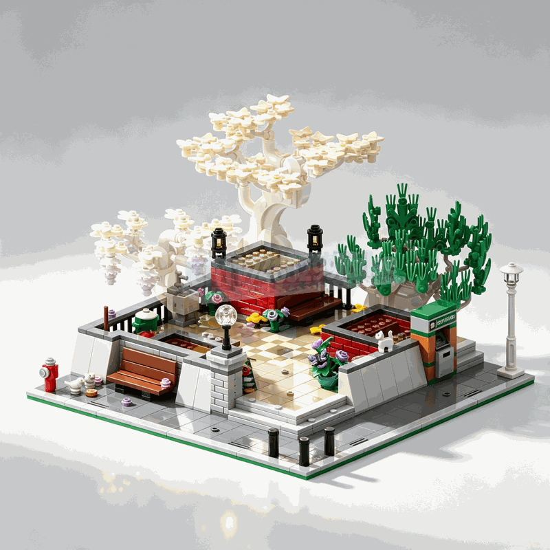 1309-teiliger Eckpark-Bonsai-B – Bonsai Garden Lego Bewertung und Preis