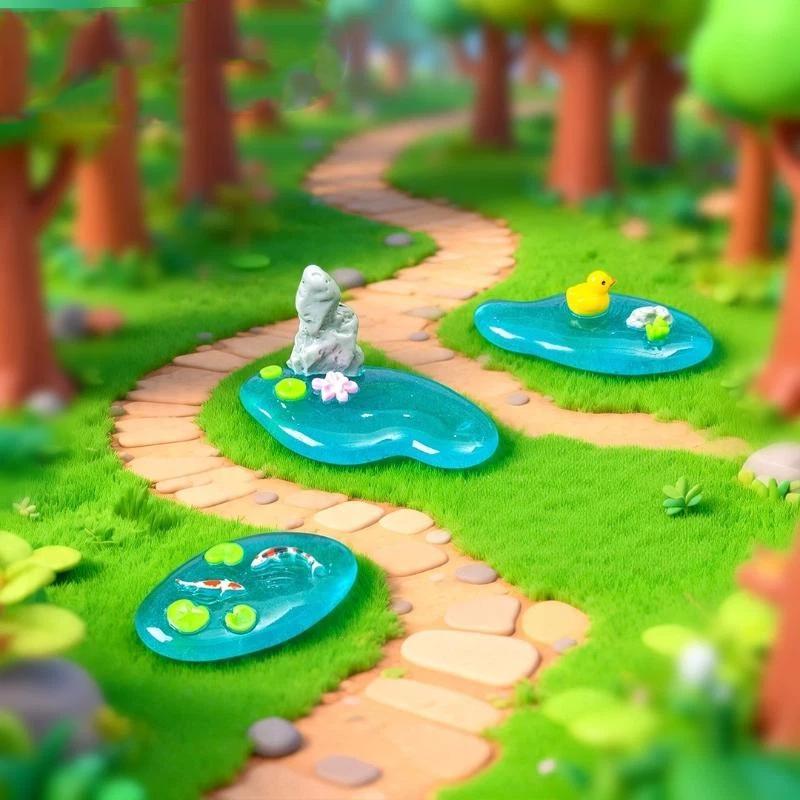 【HG】Mini-Teichornamente aus Ku – Bonsai Garden With Pond Bewertung und Preis